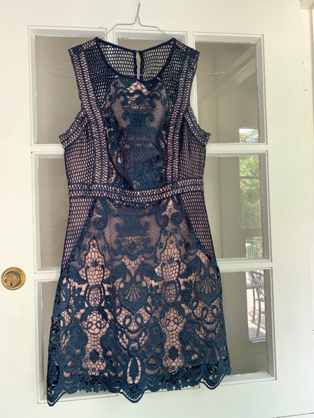 Aqua lace dress, size 4